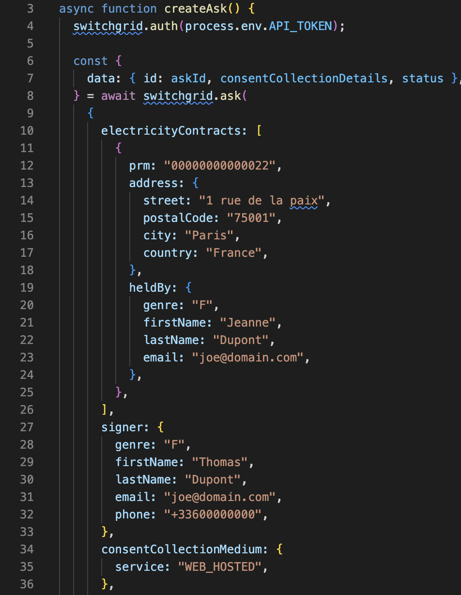 Récupérez vos données de compteur intelligent avec Javascript et l’API Switchgrid